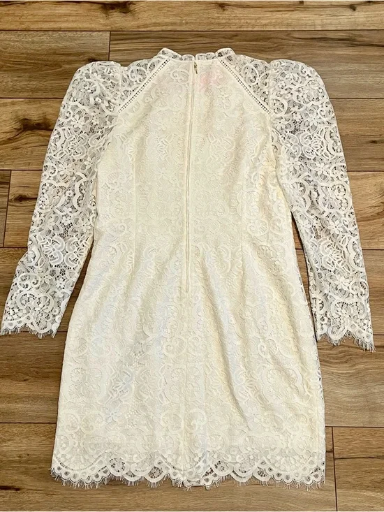 Lilly Pulitzer Averi Lace Dress Size 10 White Coconut Long Sleeve NWT - Picture 9 of 9